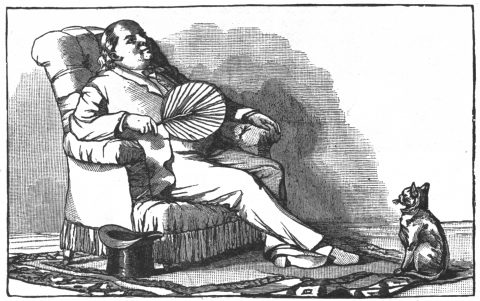 man relaxing in chair
