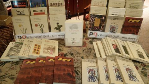 The PQL table at the Fisher Small Press Fair
