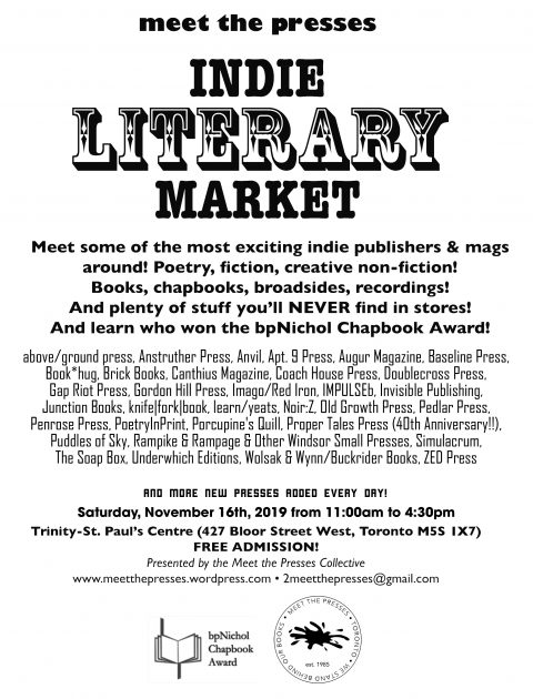 Meet the Presses Indie Literary Market Info