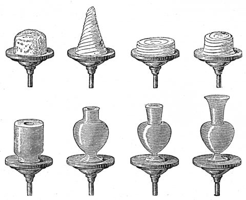 various pottery vessels