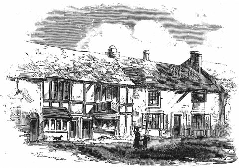 townhouses and shops