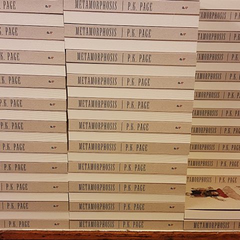 Finished copies of Metamorphosis, stacked.