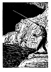 Engraving interpretation of The Fisherman